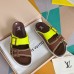 Louis Vuitton LV Trainer Mules In Brown Suede Leather
