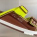 Louis Vuitton LV Trainer Mules In Brown Suede Leather