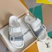 Louis Vuitton LV Trainer Mules In White Leather
