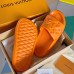 Louis Vuitton Waterfront Mules In Orange Monogram Rubber