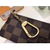 Louis Vuitton Key Pouch In Damier Ebene Canvas N62658