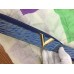 Louis Vuitton Essential V 30MM Belt In Epi Denim Leather M6076W Louis Vuitton Essential V 30MM Belt In Epi Denim Leather M6076W