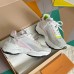 Louis Vuitton Women's Run 55 Sneakers In White Materials Louis Vuitton Women's Run 55 Sneakers In White Materials