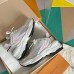Louis Vuitton Women's Run 55 Sneakers In White Materials Louis Vuitton Women's Run 55 Sneakers In White Materials