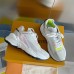 Louis Vuitton Women's Run 55 Sneakers In White Materials Louis Vuitton Women's Run 55 Sneakers In White Materials