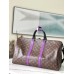 Louis Vuitton Keepall Bandouliere 50 Bag In Monogram Purple M46257 Louis Vuitton Keepall Bandouliere 50 Bag In Monogram Purple M46257