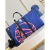 Louis Vuitton x NBA Keepall Bandouliere 55 Bag In Blue Leather M21105