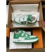 Louis Vuitton And Nike Air Force 1 Sneakers In Green/White Louis Vuitton And Nike Air Force 1 Sneakers In Green/White