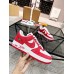 Louis Vuitton And Nike Air Force 1 Sneakers In Red/White Louis Vuitton And Nike Air Force 1 Sneakers In Red/White
