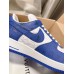 Louis Vuitton And Nike Air Force 1 Sneakers In Blue/White Louis Vuitton And Nike Air Force 1 Sneakers In Blue/White