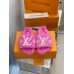 Louis Vuitton Paseo Flat Comfort Mules In Pink Shearling