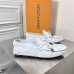 Louis Vuitton LV Driver Moccasin In White Monogram Canvas