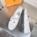 Louis Vuitton LV Driver Moccasin In White Monogram Canvas
