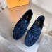 Louis Vuitton LV Driver Moccasin In Blue Monogram Suede Leather Louis Vuitton LV Driver Moccasin In Blue Monogram Suede Leather