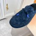 Louis Vuitton LV Driver Moccasin In Blue Monogram Suede Leather Louis Vuitton LV Driver Moccasin In Blue Monogram Suede Leather