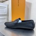 Louis Vuitton Monte Carlo Moccasin In Black Grained Leather