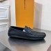 Louis Vuitton Monte Carlo Moccasin In Black Grained Leather