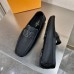 Louis Vuitton Monte Carlo Moccasin In Black Grained Leather