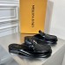 Louis Vuitton Major Open-back Loafers In Black Leather Louis Vuitton Major Open-back Loafers In Black Leather