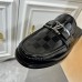 Louis Vuitton Major Open-back Loafers In Black Leather Louis Vuitton Major Open-back Loafers In Black Leather