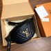 Louis Vuitton New Wave Bum Bag In Black Leather M53750 Louis Vuitton New Wave Bum Bag In Black Leather M53750
