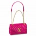 Louis Vuitton LV New Wave Chain MM Bag In Rose Red Leather M58553