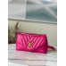 Louis Vuitton LV New Wave Chain MM Bag In Rose Red Leather M58553
