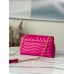 Louis Vuitton LV New Wave Chain MM Bag In Rose Red Leather M58553