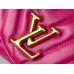 Louis Vuitton LV New Wave Chain MM Bag In Rose Red Leather M58553