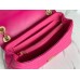 Louis Vuitton LV New Wave Chain MM Bag In Rose Red Leather M58553