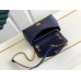 Louis Vuitton LV New Wave Chain MM Bag In Navy Blue Leather M20615 Louis Vuitton LV New Wave Chain MM Bag In Navy Blue Leather M20615