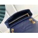 Louis Vuitton LV New Wave Chain MM Bag In Navy Blue Leather M20615 Louis Vuitton LV New Wave Chain MM Bag In Navy Blue Leather M20615
