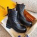 Louis Vuitton Metropolis Flat Ranger Boots In Black Leather