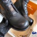 Louis Vuitton Metropolis Flat Ranger Boots In Black Leather