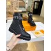 Louis Vuitton Territory Flat Ranger Boots In Black Leather Louis Vuitton Territory Flat Ranger Boots In Black Leather