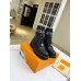 Louis Vuitton Territory Flat Ranger Boots In Black Leather Louis Vuitton Territory Flat Ranger Boots In Black Leather