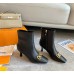 Louis Vuitton Rotary Ankle Boots In Black Calfskin