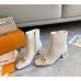 Louis Vuitton Rotary Ankle Boots In White Calfskin