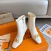 Louis Vuitton Rotary Ankle Boots In White Calfskin