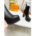 Louis Vuitton Fame Platform Ankle Boots In Black Calfskin Louis Vuitton Fame Platform Ankle Boots In Black Calfskin