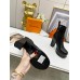 Louis Vuitton Fame Platform Ankle Boots In Black Calfskin Louis Vuitton Fame Platform Ankle Boots In Black Calfskin