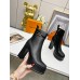 Louis Vuitton Fame Platform Ankle Boots In Black Calfskin Louis Vuitton Fame Platform Ankle Boots In Black Calfskin
