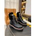 Louis Vuitton Black Territory Flat Ranger Boots with Shearling Louis Vuitton Black Territory Flat Ranger Boots with Shearling