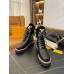 Louis Vuitton Black Territory Flat Ranger Boots with Shearling Louis Vuitton Black Territory Flat Ranger Boots with Shearling