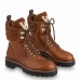 Louis Vuitton Brown Territory Flat Ranger Boots with Shearling