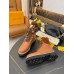 Louis Vuitton Brown Territory Flat Ranger Boots with Shearling