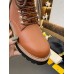 Louis Vuitton Brown Territory Flat Ranger Boots with Shearling