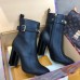 Louis Vuitton Silhouette Ankle Boots In Black Calfskin Louis Vuitton Silhouette Ankle Boots In Black Calfskin