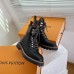 Louis Vuitton Territory Flat Ranger Boots In Black Calfskin Louis Vuitton Territory Flat Ranger Boots In Black Calfskin