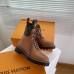 Louis Vuitton Territory Flat Ranger Boots In Brown Calfskin Louis Vuitton Territory Flat Ranger Boots In Brown Calfskin